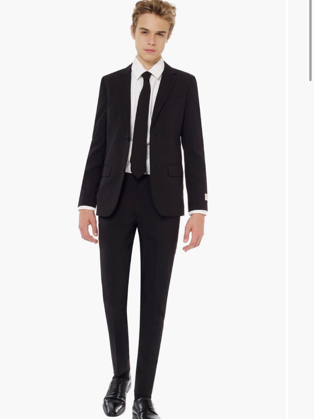 Opposuit Boys Classic Black Two-Piece suit